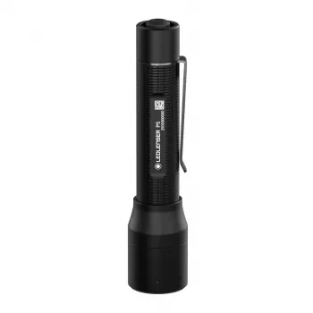 Handzaklamp Ledlenser P5 zwart, LED, 140 lm, AA-batterij, IP54, aluminium, zakclip