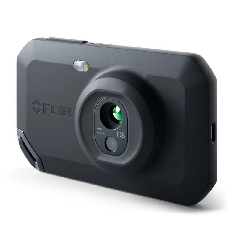 FLIR C8 compacte warmtebeeldcamera, 320x240, MSX, -20 tot 450 °C, LCD-display, Wi-Fi, zwart