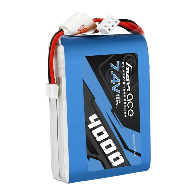 Gens Ace 4000mAh 7.4V 1C LiPo-accu