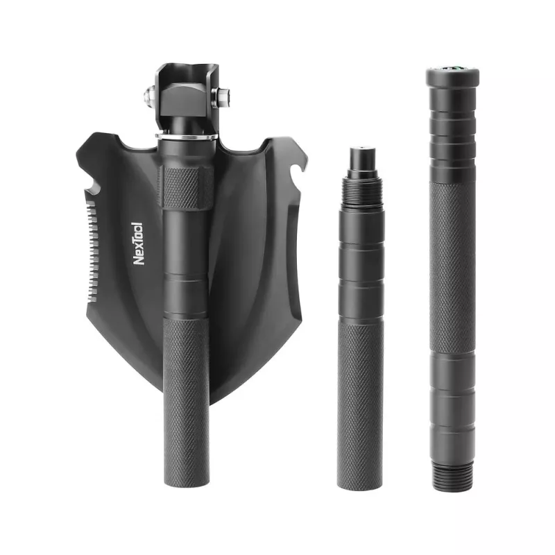Schop Nextool NE20206 middelgroot multifunctioneel, aluminium handgreep, 830 mm lengte, 140 mm breedte, 1,03 kg