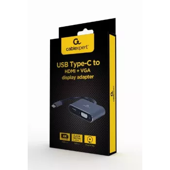 Cablexpert A-USB3C-HDMIVGA-01 USB-grafische adapter grijs