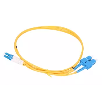 Glasvezel-patchkabel Extralink EX.3630, 0,5 m, G.657.A1, SC naar LC, FTTH, duplex, geel