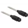 FireWire-kabel DeLOCK FireWire B/B 1,0 m grijs
