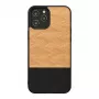 Telefoonhoes man and wood voor iPhone 12 Pro Max — visgraat Nero zwart