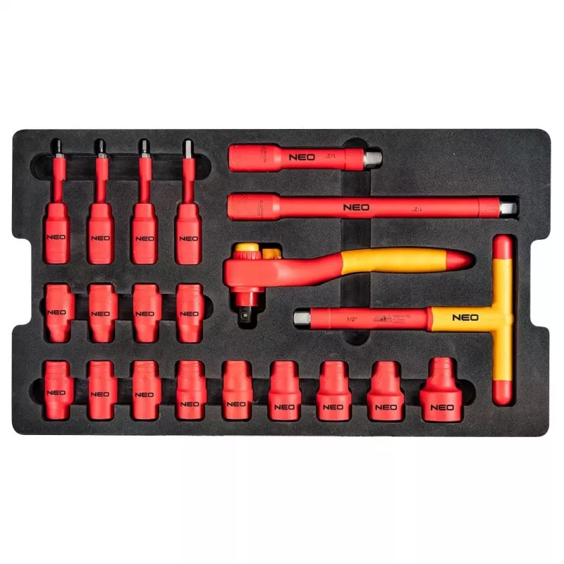 Neo Tools elektriciens-servicebox 52 stuks in robuuste 22er box