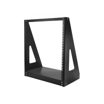 StarTech.com 2-post 12U heavy-duty desktop-serverrack, klein open 19-inch computerrackframe, compact netwerkrack voor AV-/studio-/data-/IT-apparatuur, TAA-conform – vrijstaand twee-posten rack voor thuis/kantoor