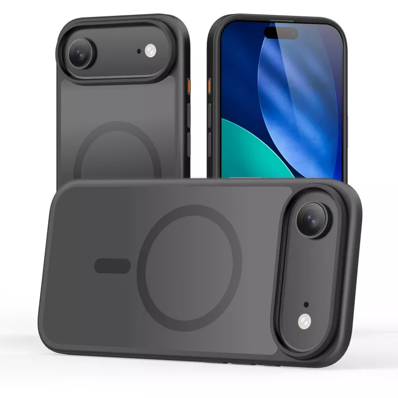 StyleShell INVISIO, telefoonhoesje zwart, iPhone 17 Air, MagSafe-compatibel
