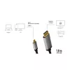 LogiLink CUA0100 kabeladapter DisplayPort USB 3.2 Gen1 Type-C 1,8m zwart grijs