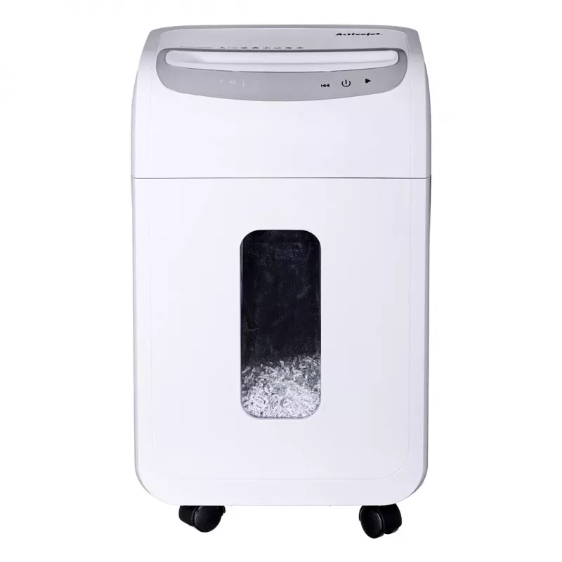 Papiervernietiger Activejet ASH-1602M, P-5, 28 l, 2x14 mm snippers, wit