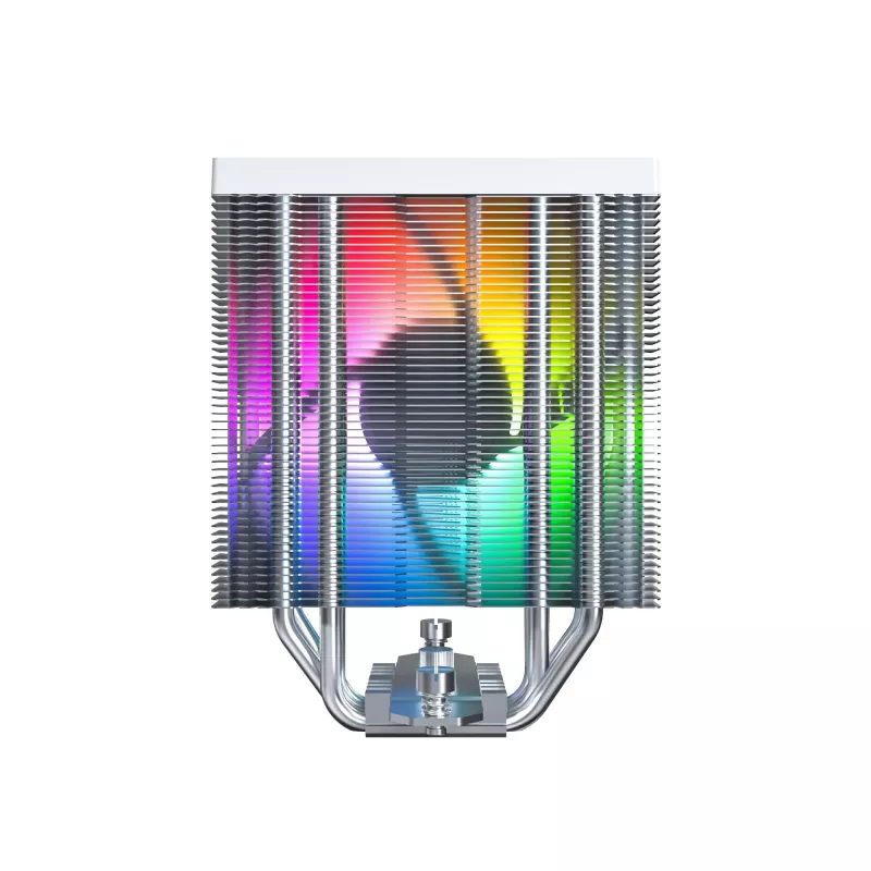 Montech NX400 White ARGB CPU-luchtkoeler, 120 mm, multi-socket, wit