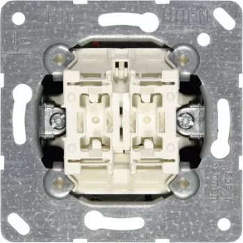 Wandschakelaarmodule JUNG 505 U 1P, 1-polig 10 A, 250 V – metallic white