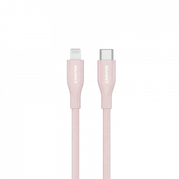 CANYON Kabel CLNM60 C-L 60W MFI 1m siliconen roze