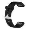 Siliconen band FIXED voor Garmin QuickFit 20 mm, zwart