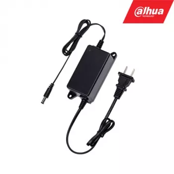 Voeding DAHUA PFM320 voor bewakingscamera's, ingang 100–240 V, 0,5 m kabel, zwart, 45×104 mm