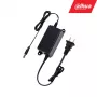 Voeding DAHUA PFM320 voor bewakingscamera's, ingang 100–240 V, 0,5 m kabel, zwart, 45×104 mm