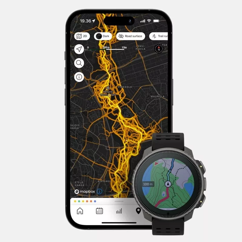 Suunto Vertical Solar 3,56 cm (1,4) puntmatrix 49 mm 280 x 280 pixel touchscreen zwart GPS (satelliet)