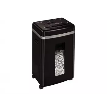 Papierversnipperaar Fellowes Powershred 450M micro-cut, capaciteit 9 vel, 2 x 12 mm, opvangbak 22 liter, zwart