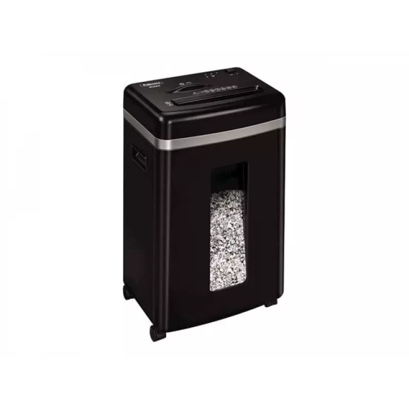 Papierversnipperaar Fellowes Powershred 450M micro-cut, capaciteit 9 vel, 2 x 12 mm, opvangbak 22 liter, zwart