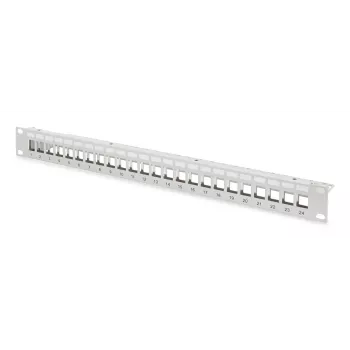 Digitus modulair patchpanel 24-poorts DN-91410-24 RJ-45 Cat6a grijs