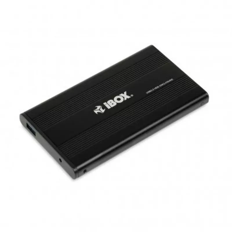 iBOX HD-02 externe behuizing voor 2,5 inch SATA-schijven, USB 3.0, aluminium, zwart
