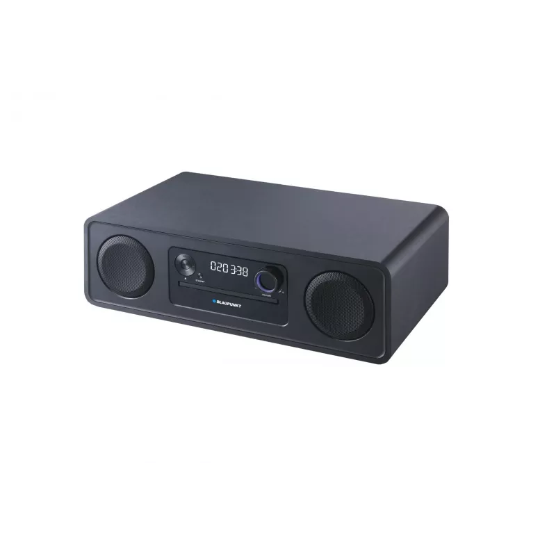 Blaupunkt MS20BK micro-hifisysteem, Bluetooth, CD/CD-RW/MP3/WMA, FM-radio, USB, AUX, klok/wekker, 120 W, zwart