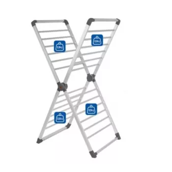Elektrische wasdroger NOVEEN ECD40 – compacte vrijstaande indoor wasrek, opvouwbaar, IP22, maximale belasting 10 kg, wit