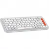 Logitech POP Icon Combo Bluetooth QWERTZ Zwitsers oranje witte muis