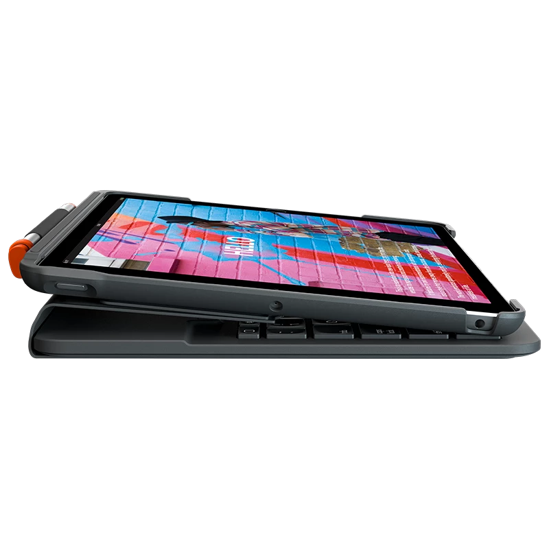 Toetsenbord Logitech slank folio voor iPad (7e, 8e & 9e generatie)