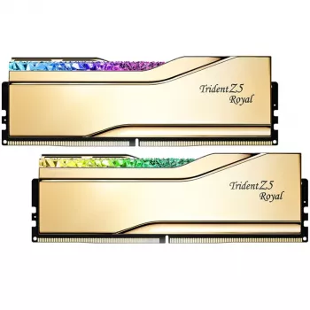 DIMM 32 GB DDR5-6000, geheugen goud, F5-6000J2836G16GX2-TR5G, Trident Z5 Royal RGB, INTEL XMP