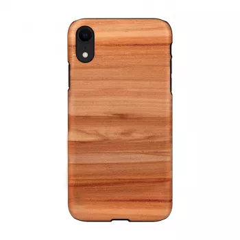 Smartphonehoes MAN & WOOD voor iPhone XR, cappuccino wit