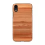 Smartphonehoes MAN & WOOD voor iPhone XR, cappuccino wit