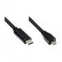 Good Connections USB2.0-kabel Micro B-C zwart 2 m