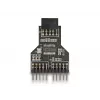 DeLOCK 60045 kabeladapter 9-pin USB 2.0 2 x 9-pin-header zwart