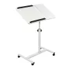 Maclean mobiele bureau-/laptopstandaard, wit, hoogteverstelling 59-89 cm, max. 30 kg, MC-121 W