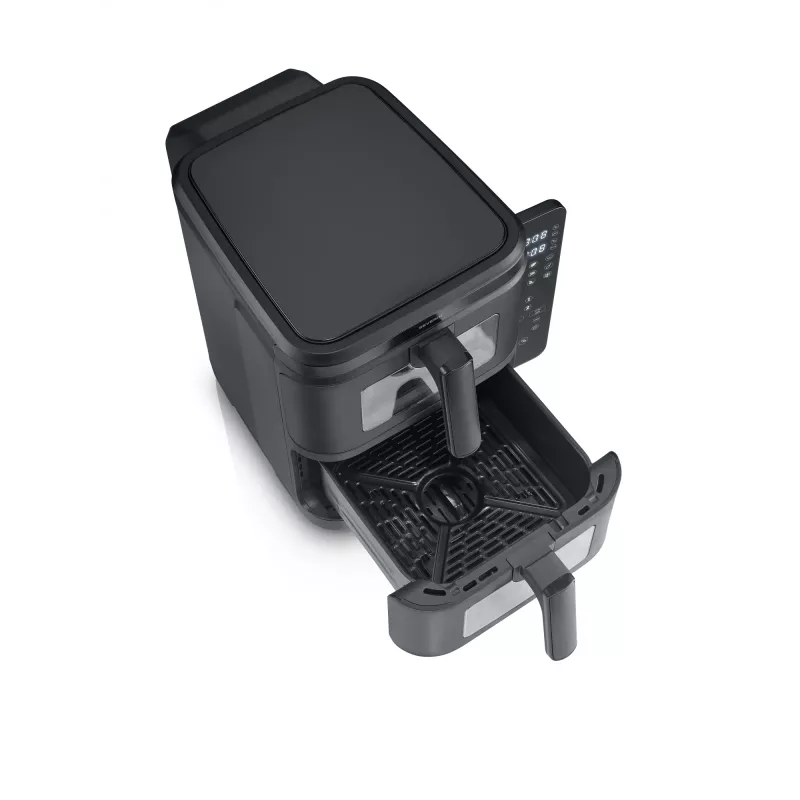 Friteuse SEVERIN FR 2468 S-Fry Duo Stack 2-in-1 kookcapaciteit, dualmandontwerp