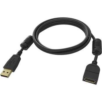 USB-kabel Vision TC-2MUSBEXT-BL USB 2.0 2 m zwart