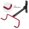 Wandgemonteerde fietsenstandaard MACLEAN MC-430, horizontale steun, draagt tot 30 kg, zwart