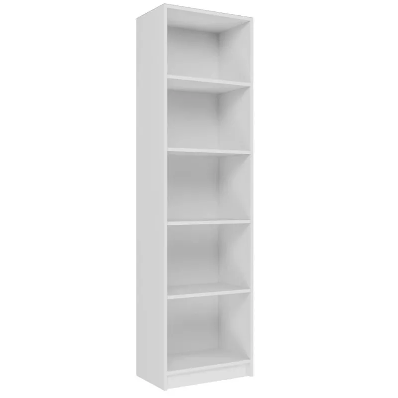Boekenkast voor het kantoor Topeshop R50 BIEL 5 legplanken wit