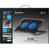 Notebook koelpad DEFENDER NS-503 voor laptops tot 43,2 cm (17 inch), 2 ventilatoren, USB-gevoed, zwart
