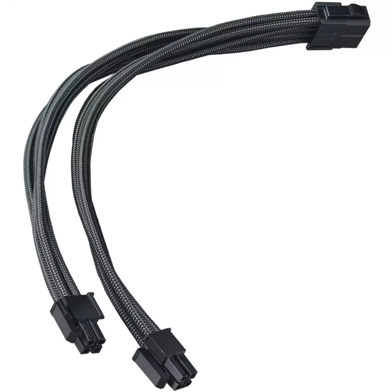 SilverStone SST-PP07E-EPS8B verlengkabel EPS 8-pins naar EPS/ATX 4+4-pins, 30 cm, zwart