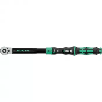 Momentsleutel met doorgaande vierkant Click-Torque Lock C 3 R/L zwart/groen, afname 1/2, 40 tot 200 Nm