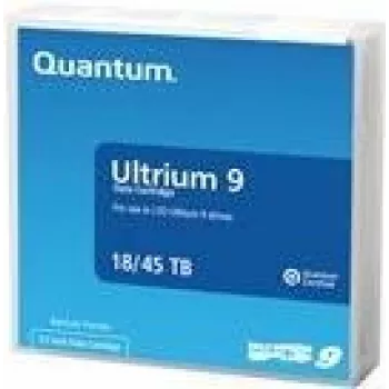 Quantum LTO Ultrium 9 - 18 TB / 45 TB - met barcodelabel (3-08364-10)