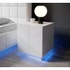 Cama nachtkastje REJA wit glanzend/wit glanzend