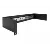 Delock 66884 19-inch DIN-railpaneel, 2U, zwart