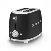 Toaster Smeg 50's Style TSF01BLMEU 2 sneetjes zwart roestvrijstaal