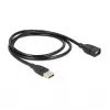 USB-kabel DeLOCK 1m USB 2.0 USB A zwart