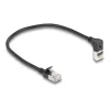 Netwerkkabel DeLOCK RJ45 Cat.6A 0,25 m zwart