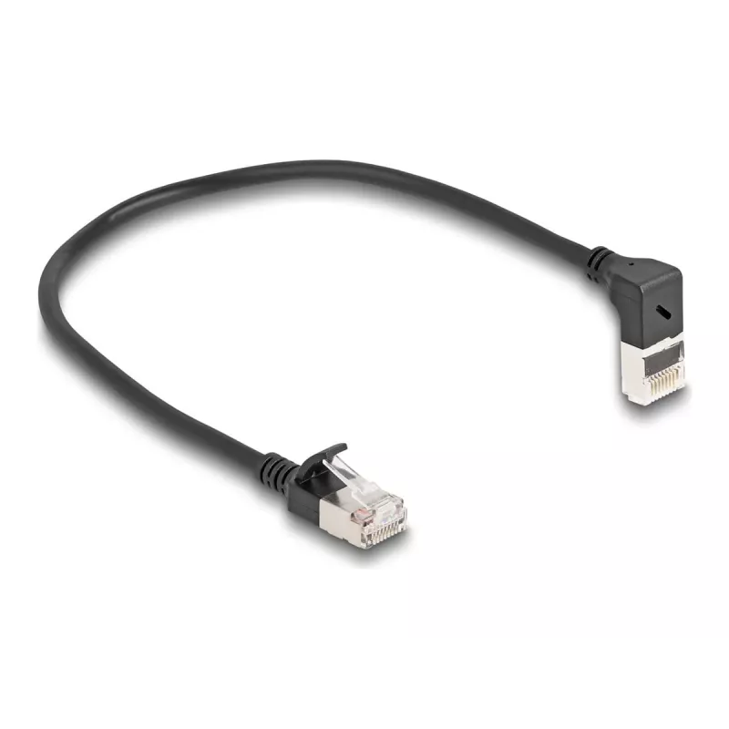 Netwerkkabel DeLOCK RJ45 Cat.6A 0,25 m zwart