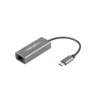 NATEC Cricket USB 3.2 Gen 1 Type-C grijs Ethernet-hub 1000 Mbit/s