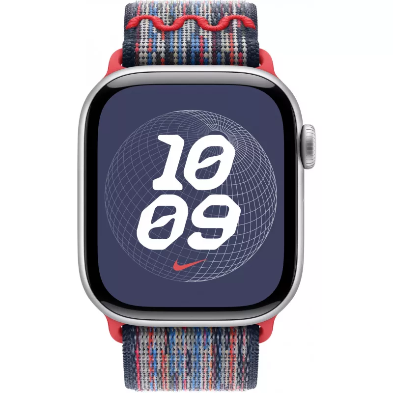 42 mm Blauw/Rood Nike Sport Loop
